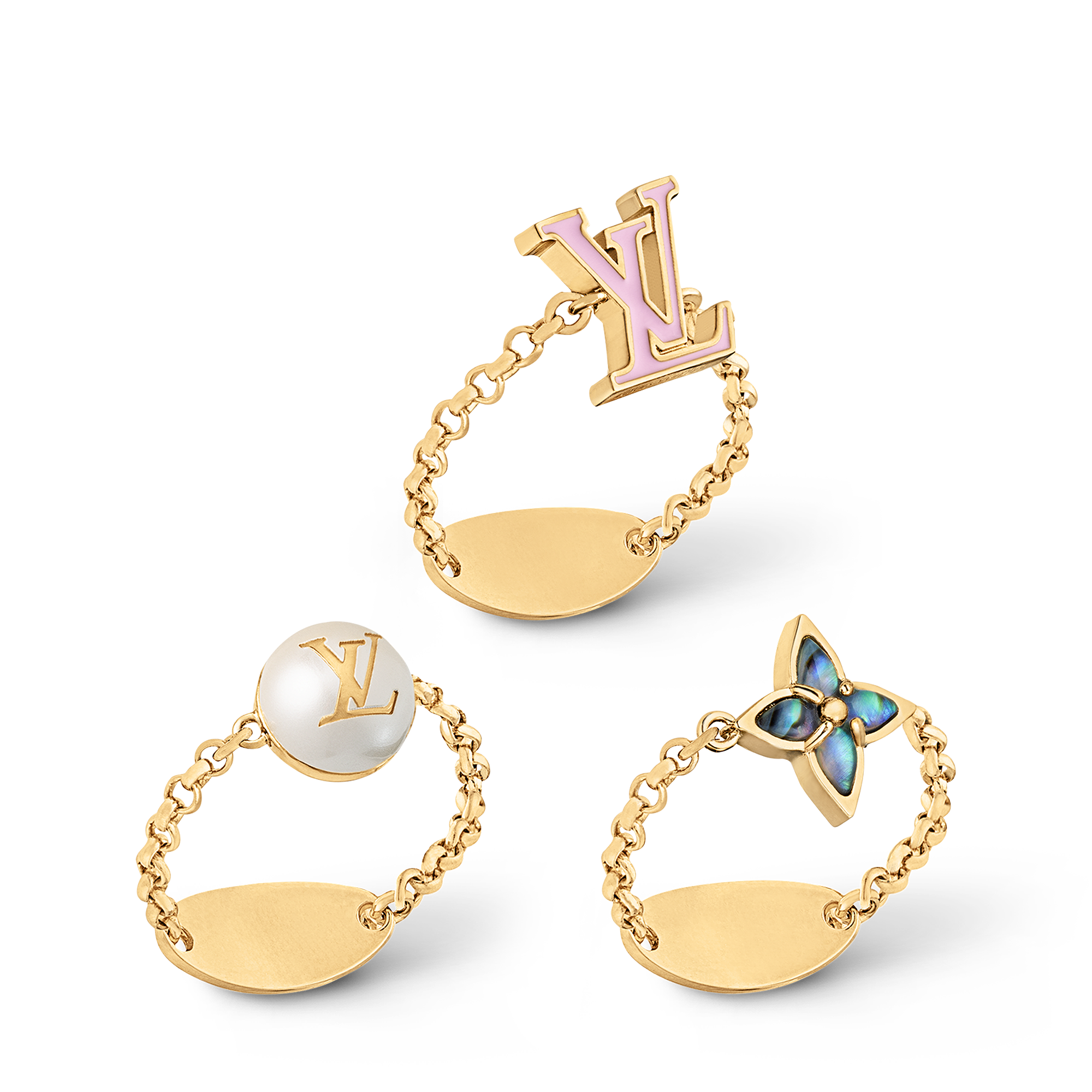 Women - LV Layer Set of Rings S00 Women Fashion Jewellery All Fashion Jewellery | LOUIS VUITTON (Product zoom)