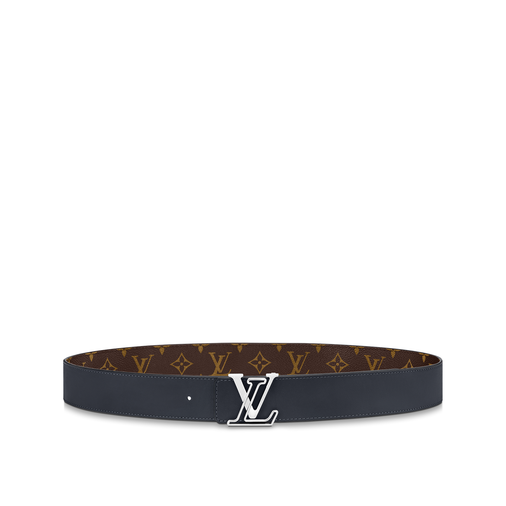 Men - LV Line 40MM Reversible Belt Monogram Canvas Men Accessories Belts | LOUIS VUITTON (Product zoom)