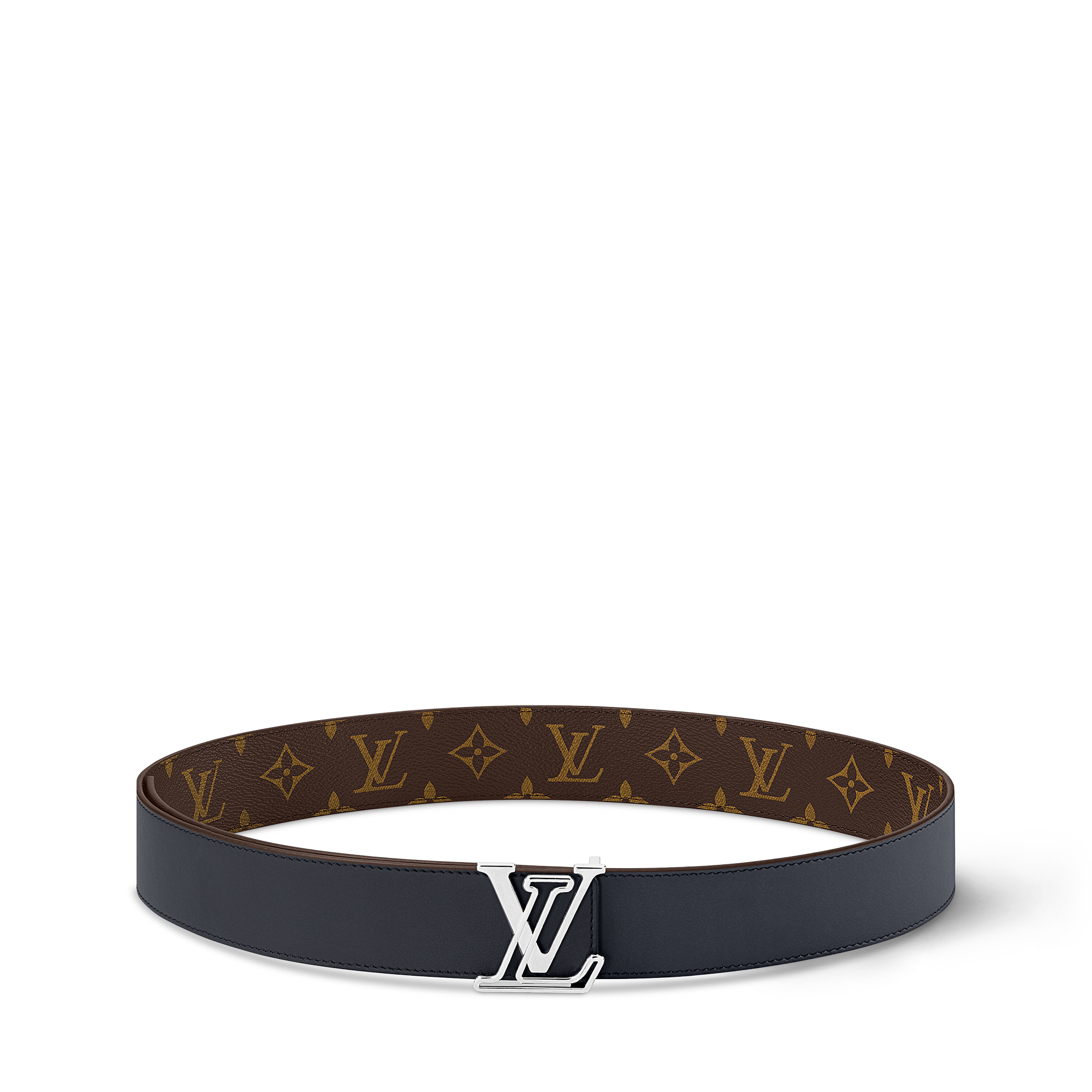 Men - LV Line 40MM Reversible Belt Monogram Canvas Men Accessories Belts | LOUIS VUITTON (Product zoom)