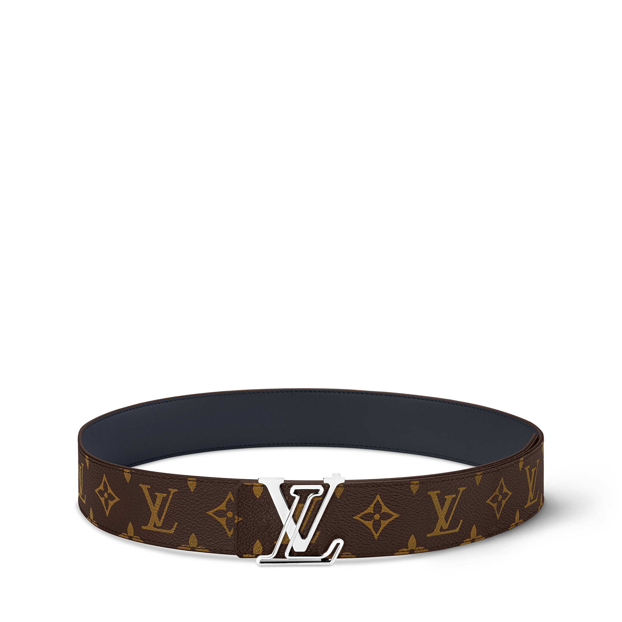 Men - LV Line 40MM Reversible Belt Monogram Canvas Men Accessories Belts | LOUIS VUITTON (Product zoom)