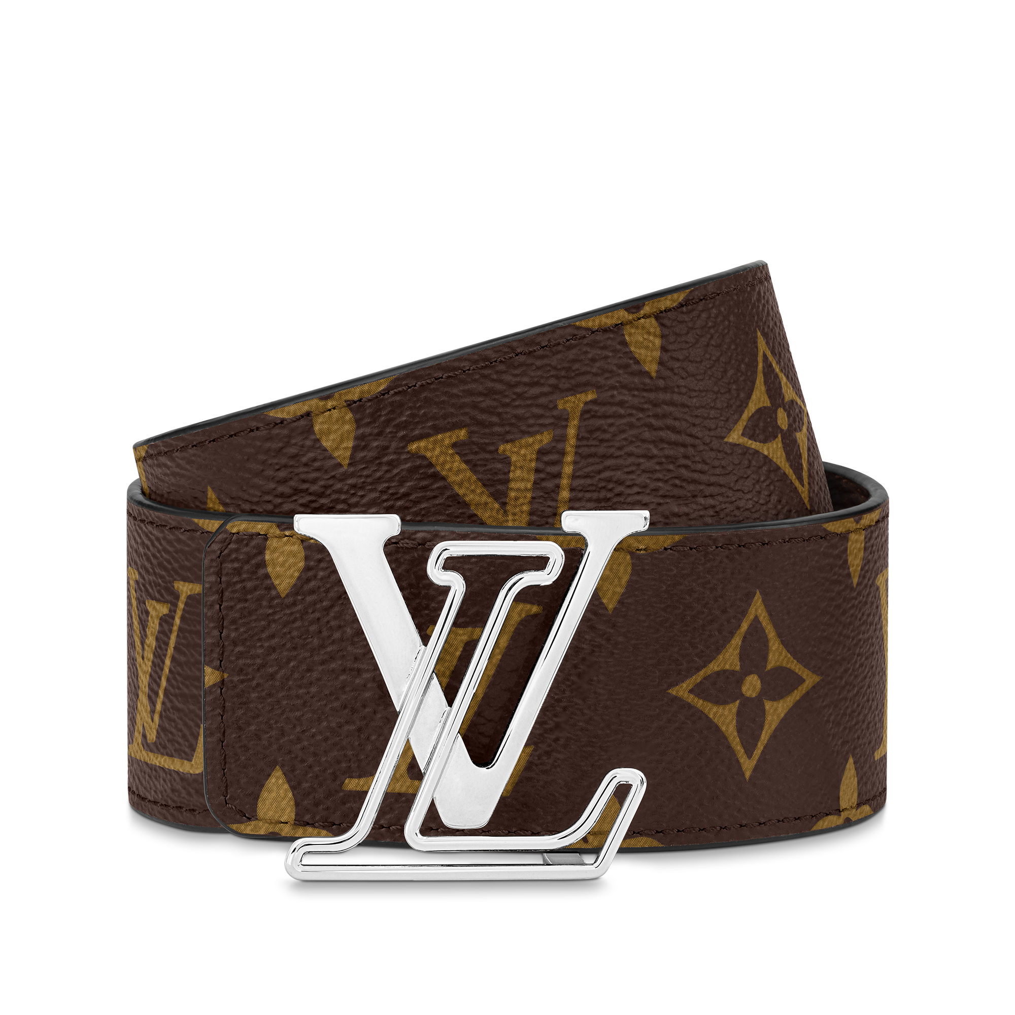Men - LV Line 40MM Reversible Belt Monogram Canvas Men Accessories Belts | LOUIS VUITTON (Product zoom)