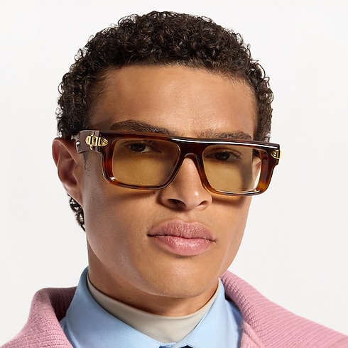 Men - LV Lock Square Sunglasses S00 Men Accessories Eyewear | LOUIS VUITTON (Product zoom)