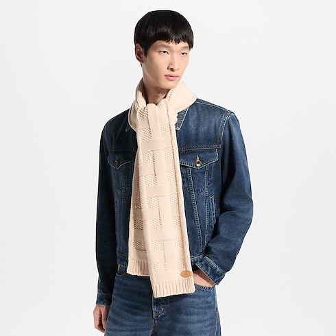 Men - LV Malletier Knitted Scarf S00 Men Accessories Scarves | LOUIS VUITTON (Product zoom)