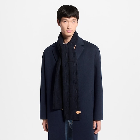 Men - LV Malletier Knitted Scarf S00 Men Accessories Scarves | LOUIS VUITTON (Product zoom)
