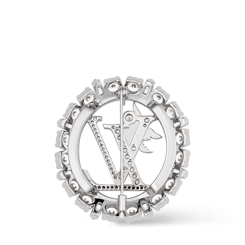 LV Medaillon Brooch back view
