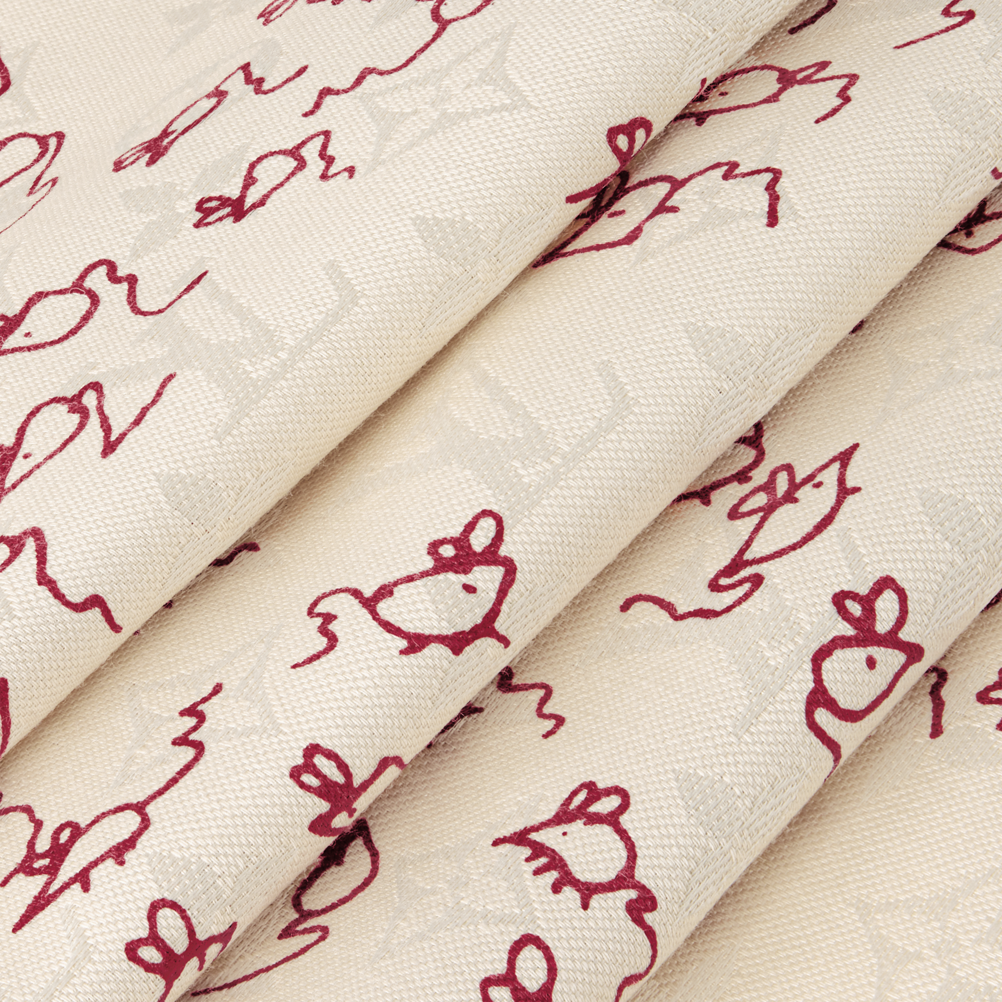 Women - LV Mice Monogram Classique Shawl S00 Women Accessories Shawls and Stoles | LOUIS VUITTON (Product zoom)