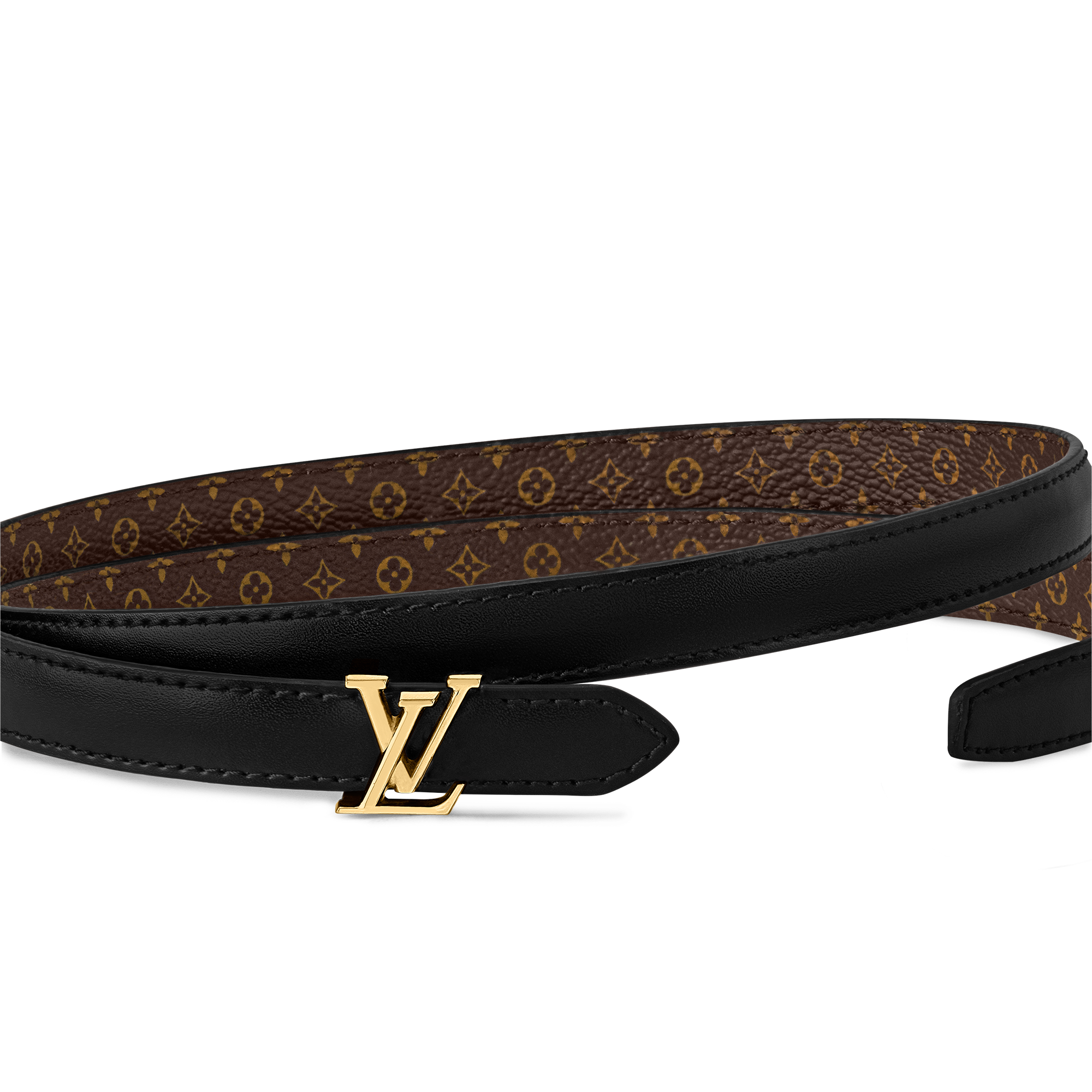 Women - LV Mini 15MM Reversible Belt Monogram Canvas Women Accessories Belts | LOUIS VUITTON (Product zoom)