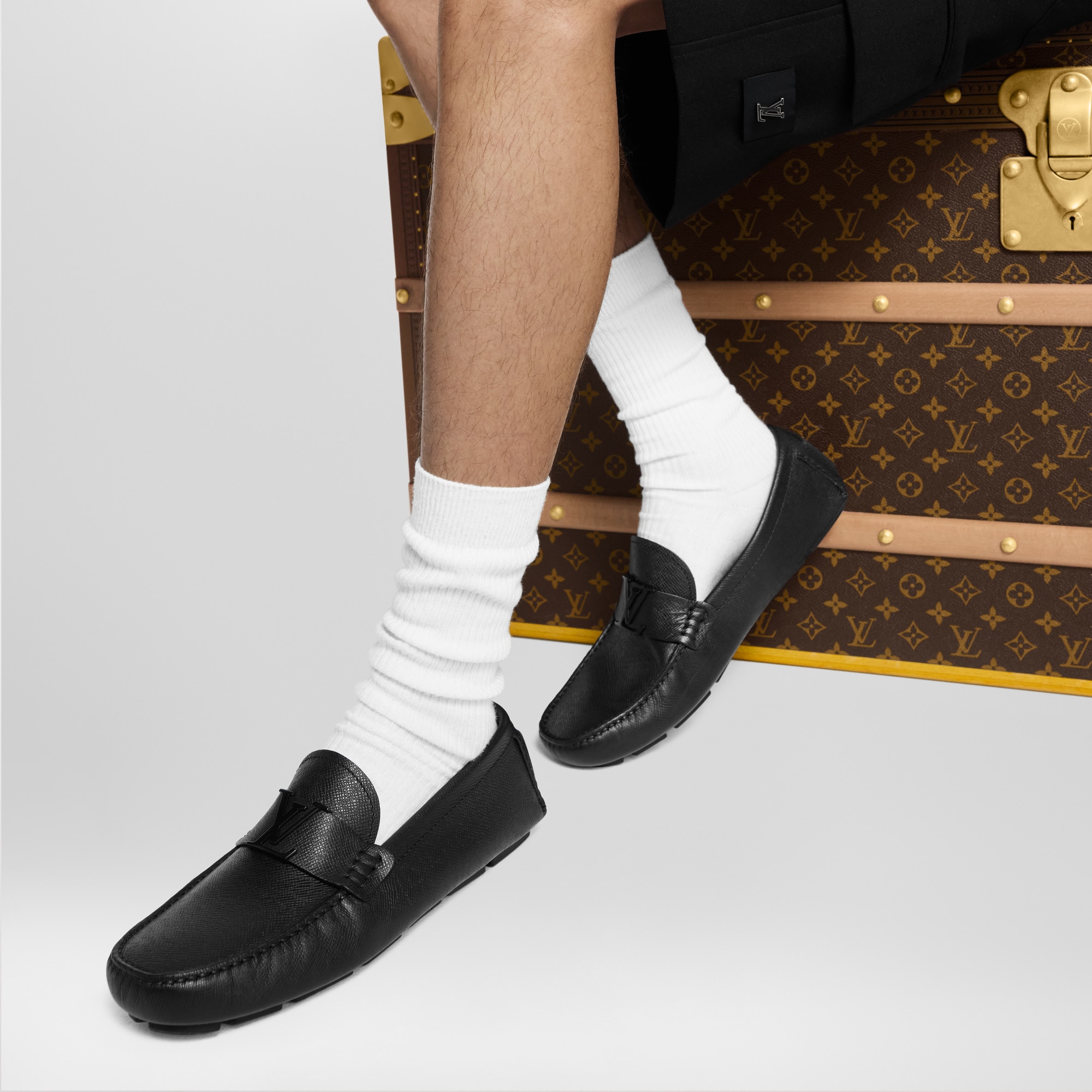 Men - LV Monza Taïga Moccasins  Men Shoes Loafers and Moccasins | LOUIS VUITTON (Product zoom)