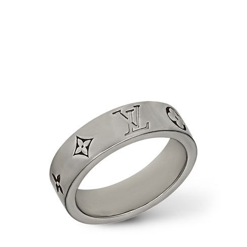 Men - LV Mosaic Thin Ring S00 Men Fashion Jewellery Rings | LOUIS VUITTON (Product zoom)