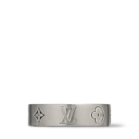 Men - LV Mosaic Thin Ring S00 Men Fashion Jewellery Rings | LOUIS VUITTON (Product zoom)