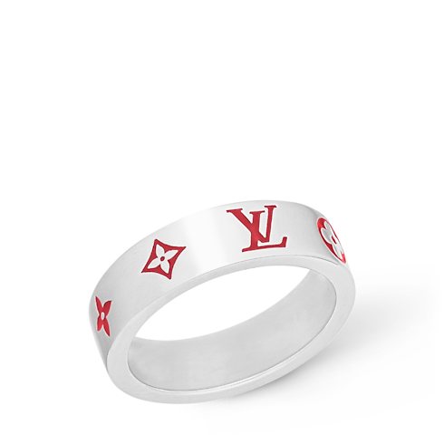 Men - LV Mosaic Thin Ring S00 Men Fashion Jewellery Rings | LOUIS VUITTON (Product zoom)