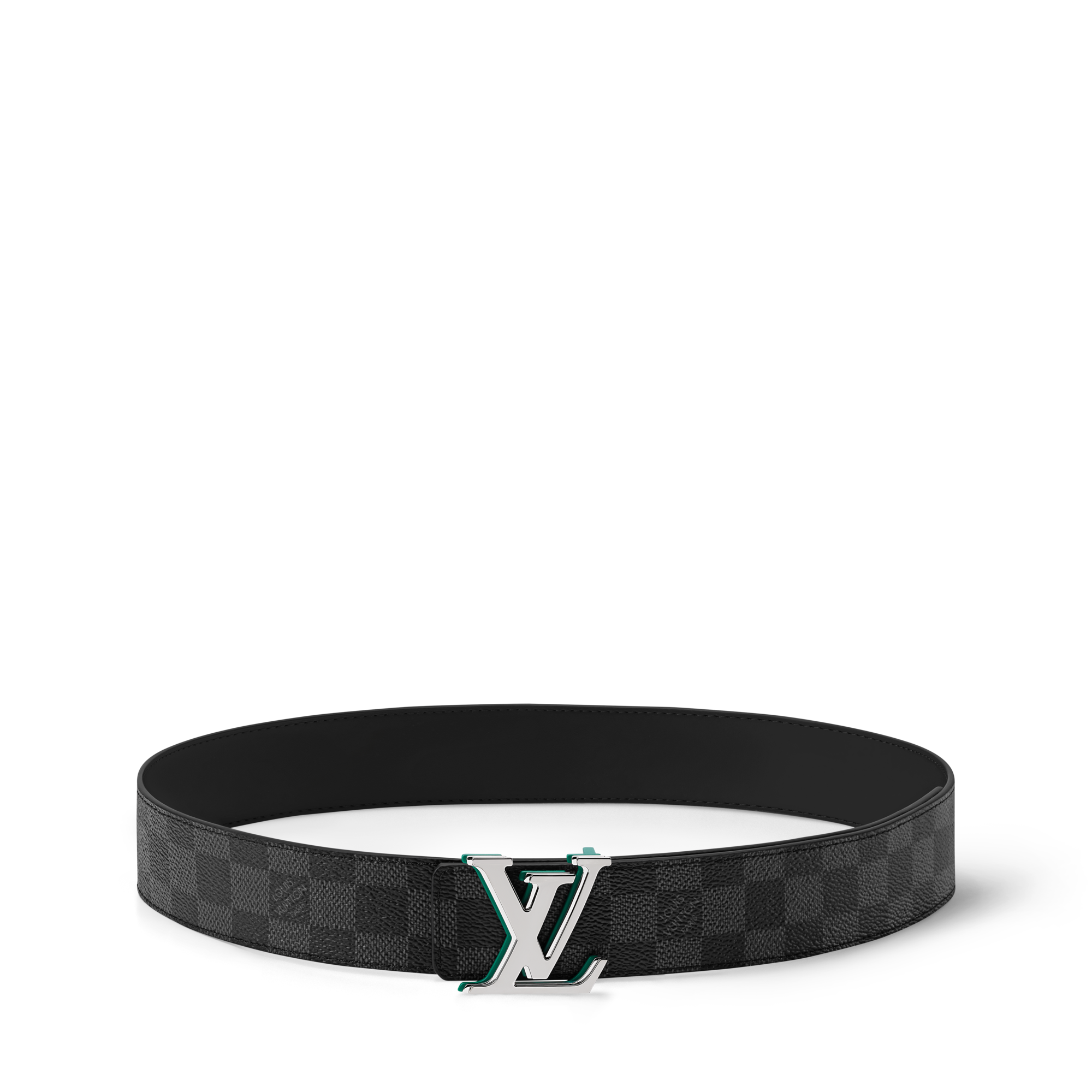 Men - LV Optic Damier Graphite 40MM Reversible Belt  Men Accessories Belts | LOUIS VUITTON (Product zoom)