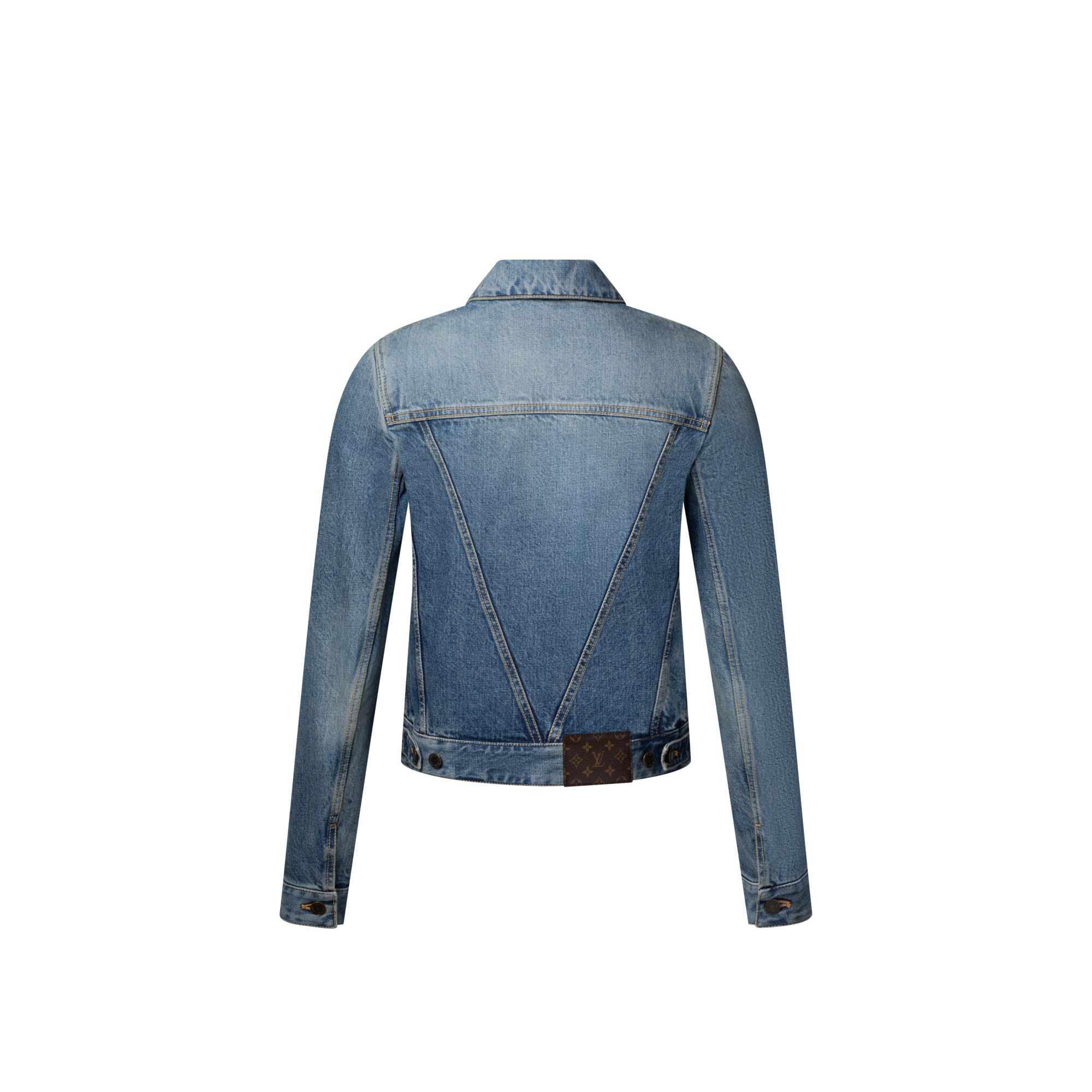 Women - LV Patch Denim Jacket  Women Ready-to-Wear Coats and Jackets | LOUIS VUITTON (Product zoom)