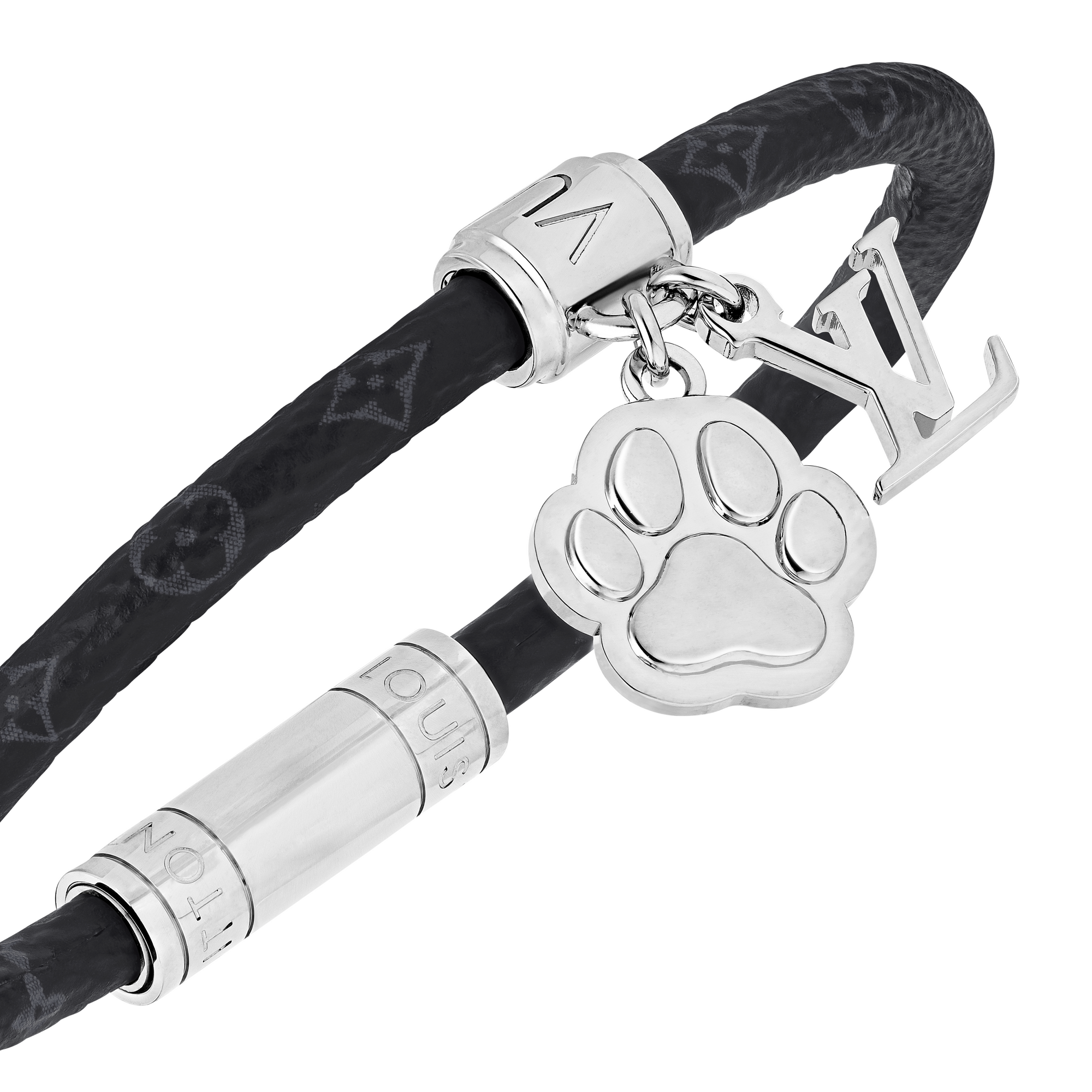 Men - LV Paw Bracelet Monogram Canvas Men Fashion Jewellery Bracelets | LOUIS VUITTON (Product zoom)