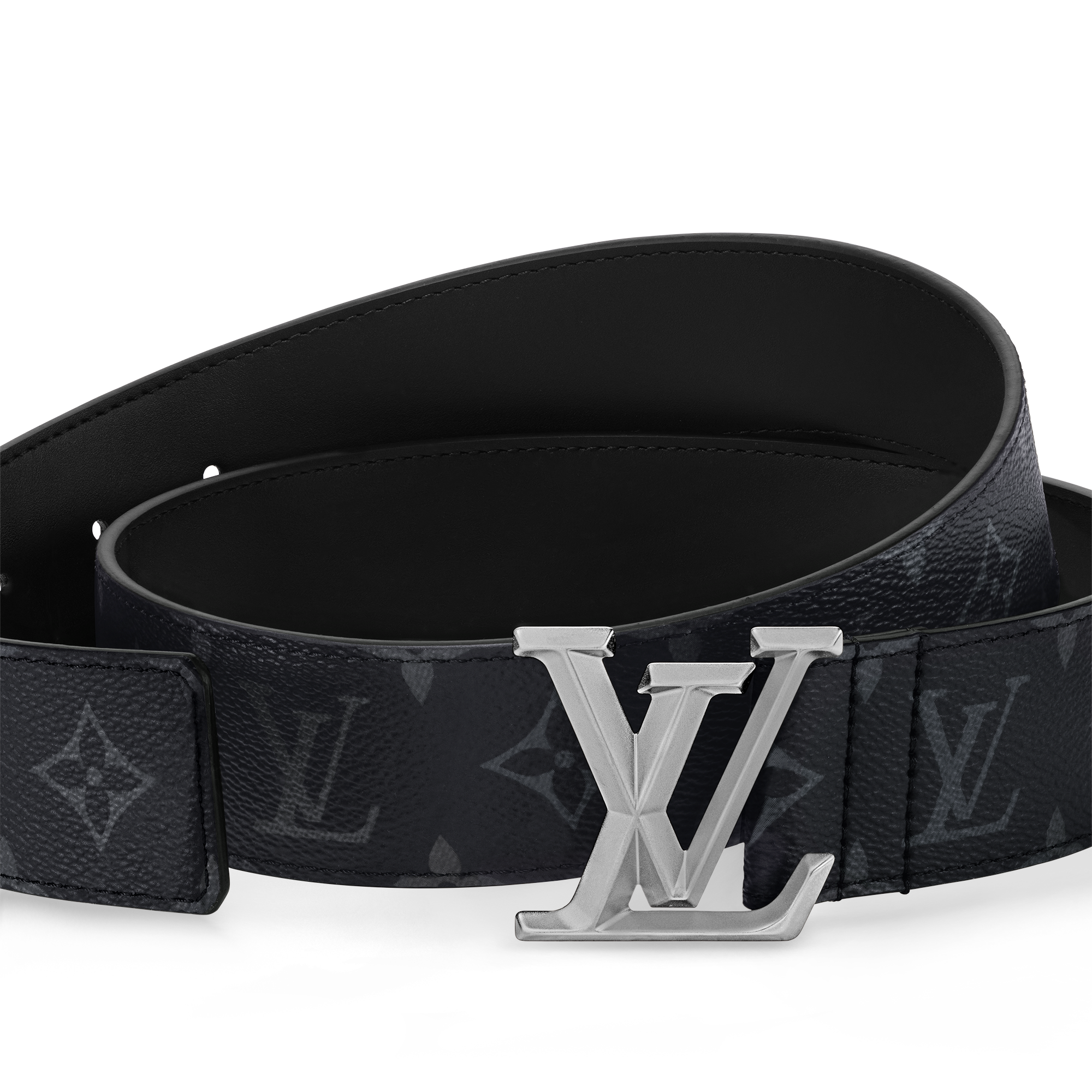 Men - LV Pyramide 40MM Belt Monogram Eclipse Canvas Men Accessories New This Season | LOUIS VUITTON (Product zoom)