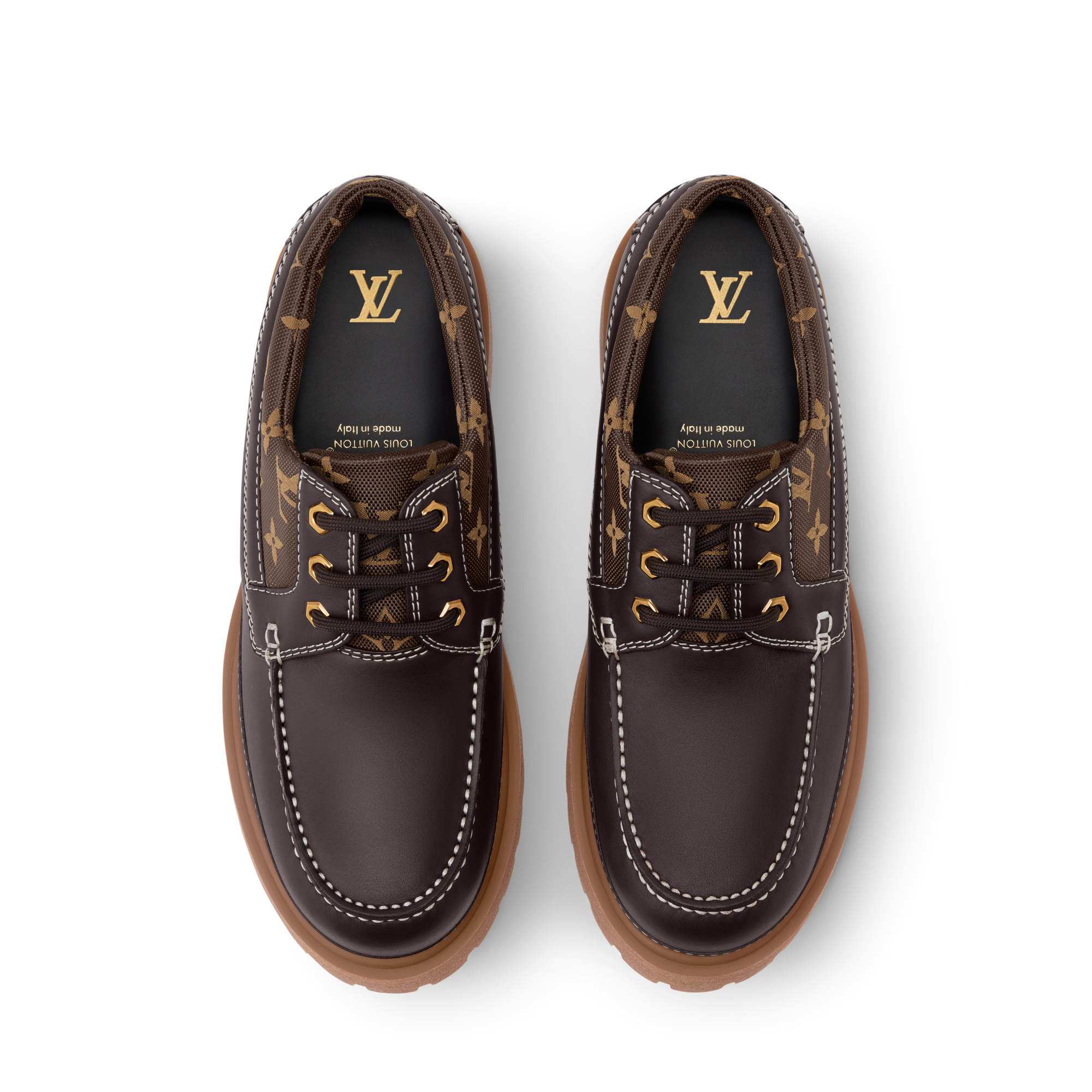 Men - LV Remix Boat Shoes  Men Shoes Lace-Ups and Buckle Shoes | LOUIS VUITTON (Product zoom)