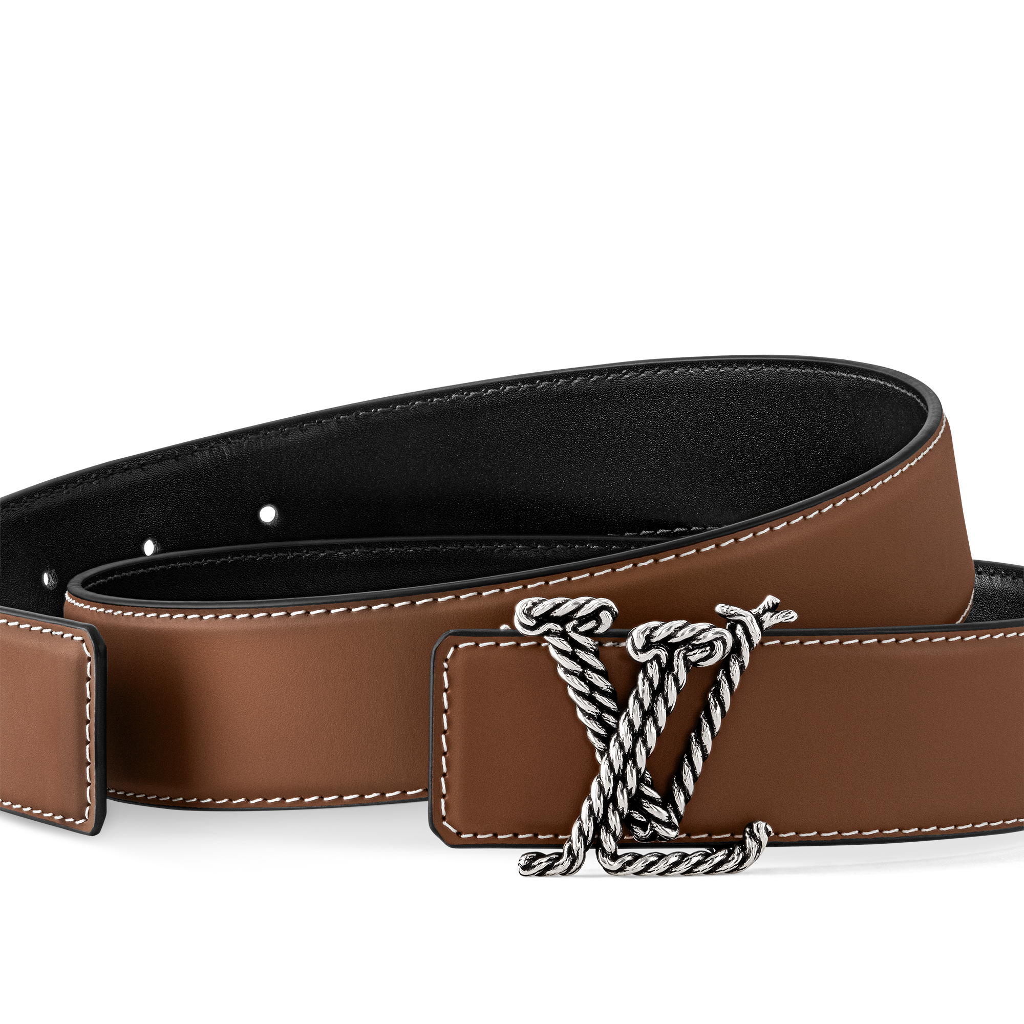 Men - LV Rope 35MM Reversible Belt  Men Accessories Belts | LOUIS VUITTON (Product zoom)