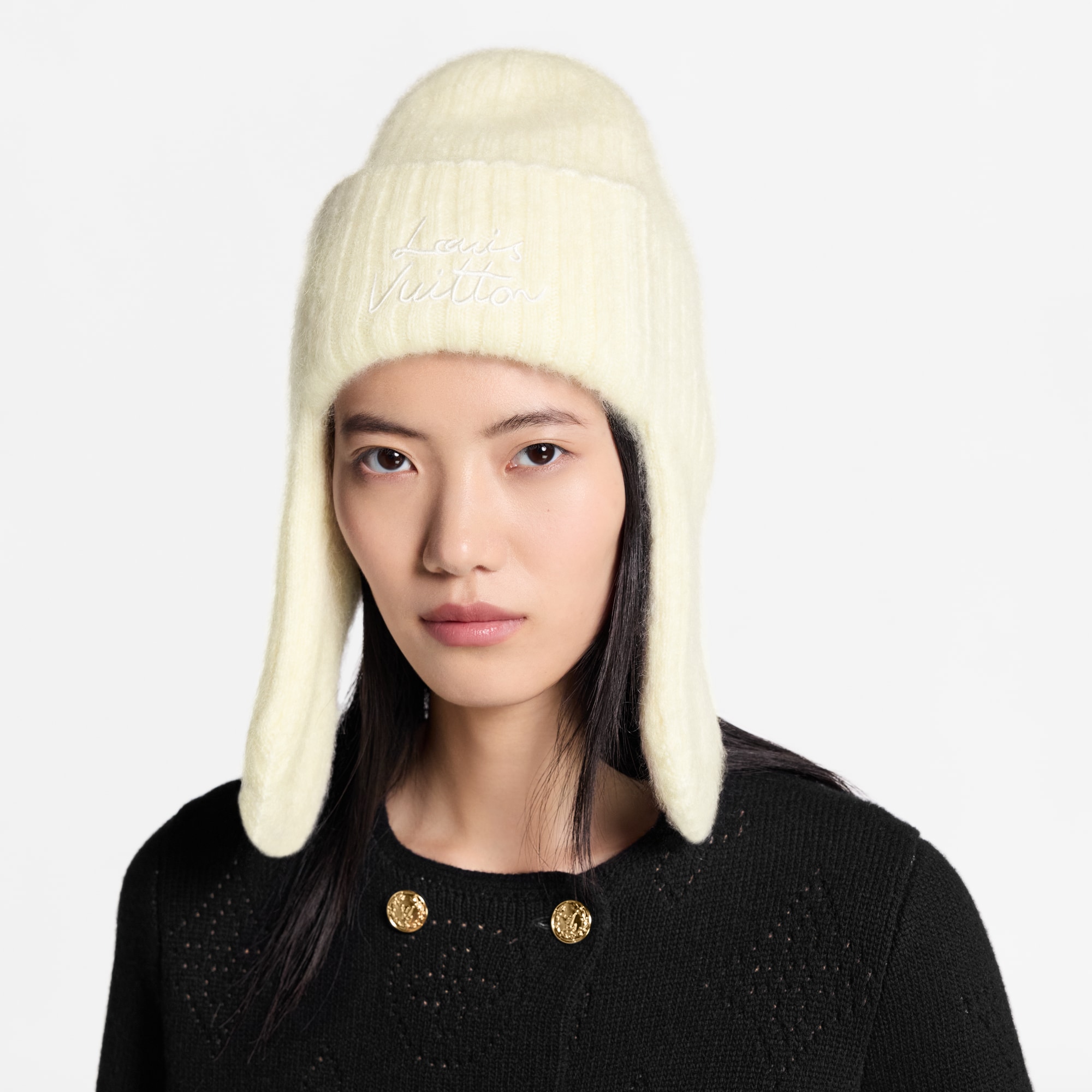 Women - LV Script Beanie S00 Women Accessories Hats & Caps | LOUIS VUITTON (Product zoom)