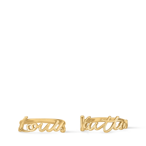 Women - LV Script Ring Set S00 Women Fashion Jewellery Rings | LOUIS VUITTON (Product zoom)