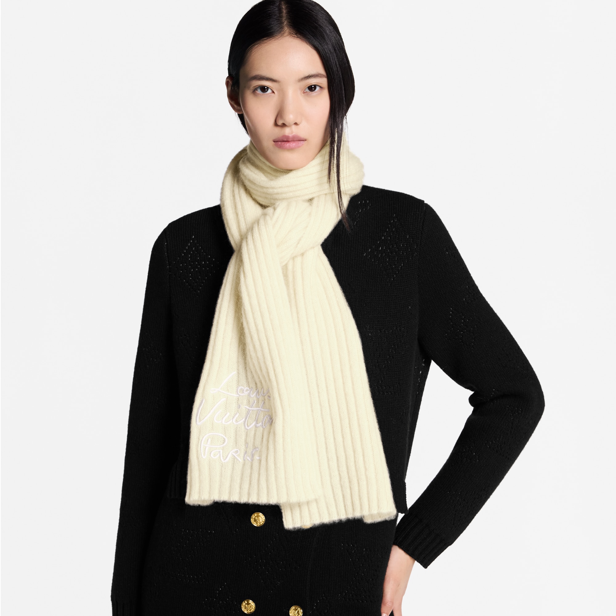 Women - LV Script Scarf S00 Women Accessories Scarves | LOUIS VUITTON (Product zoom)