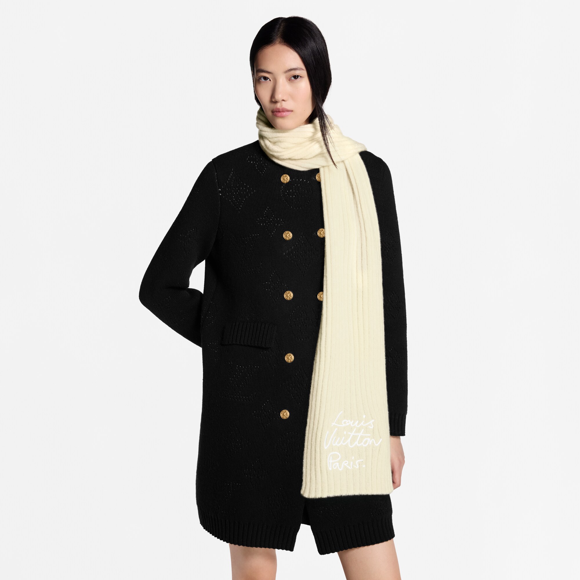 Women - LV Script Scarf S00 Women Accessories Scarves | LOUIS VUITTON (Product zoom)