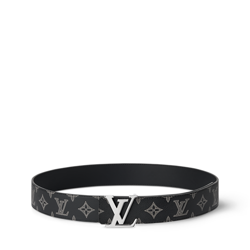 Men - LV Shadow 40MM Reversible Belt Monogram Shadow Men Accessories Belts | LOUIS VUITTON (Product zoom)