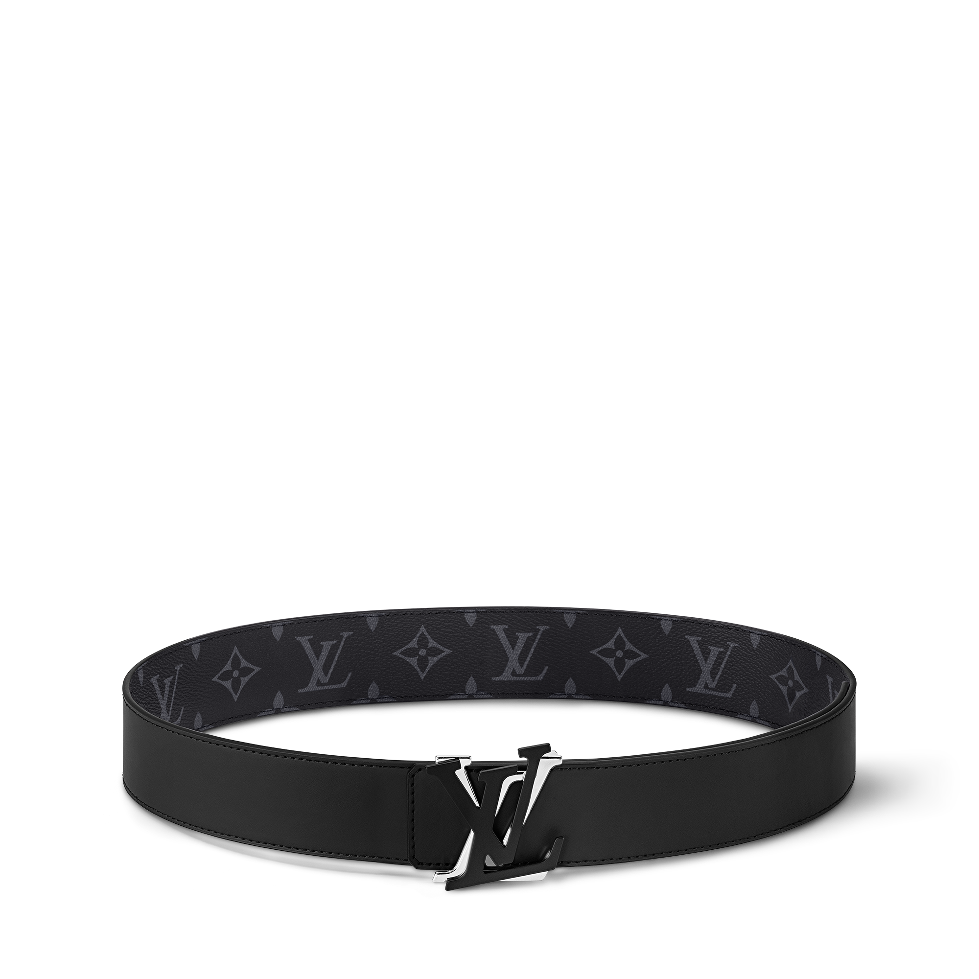 Men - LV Shake 40MM Reversible Belt Monogram Eclipse Canvas Men Accessories Belts | LOUIS VUITTON (Product zoom)