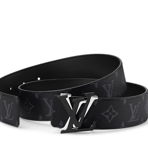 Men - LV Shake 40MM Reversible Belt Monogram Eclipse Canvas Men Accessories Belts | LOUIS VUITTON (Product zoom)