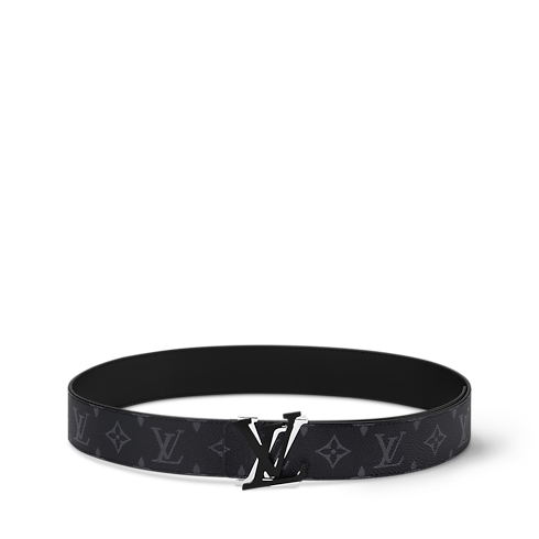 Men - LV Shake 40MM Reversible Belt Monogram Eclipse Canvas Men Accessories Belts | LOUIS VUITTON (Product zoom)