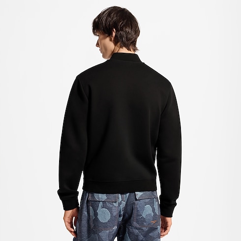 LV Signature Elegant Jersey Bomber cropped worn view