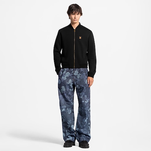 LV Signature Elegant Jersey Bomber worn view