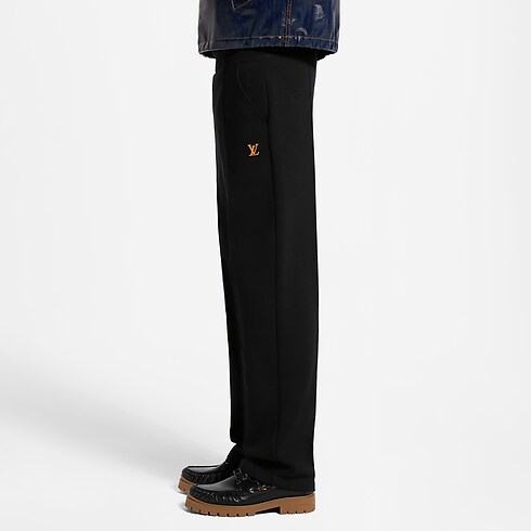 LV Signature Elegant Jersey Trousers cropped worn view