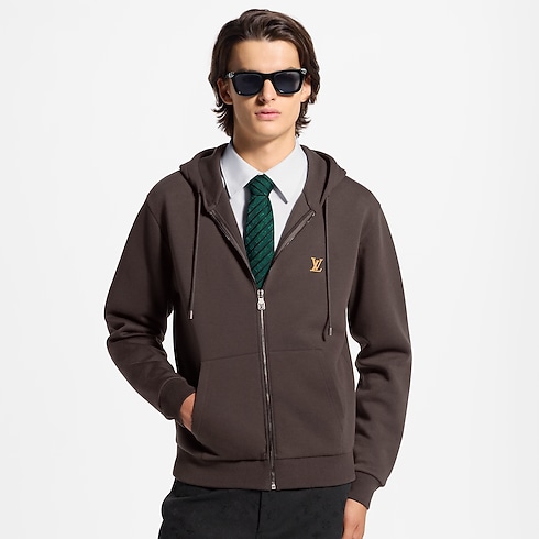 LV Signature Zip Hoodie cropped view