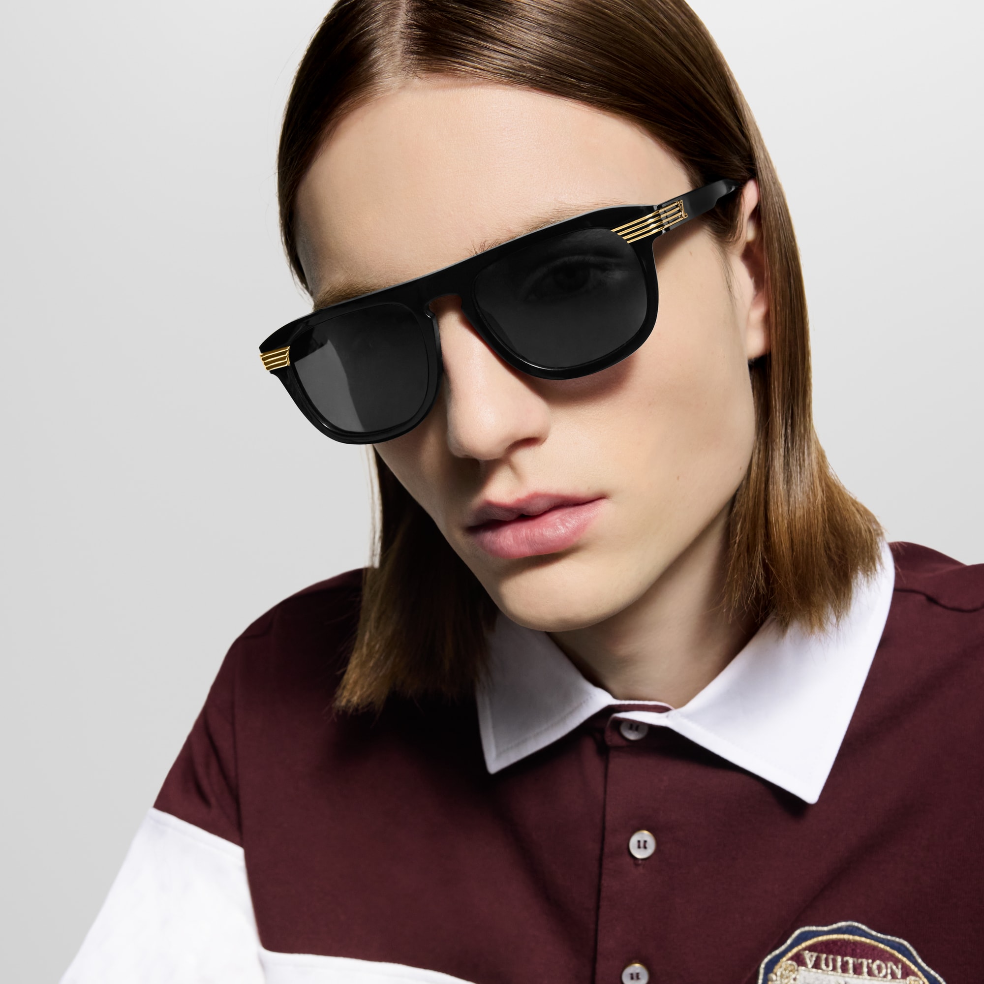 Men - LV Slide Round Square Sunglasses S00 Men Accessories Sunglasses | LOUIS VUITTON (Product zoom)