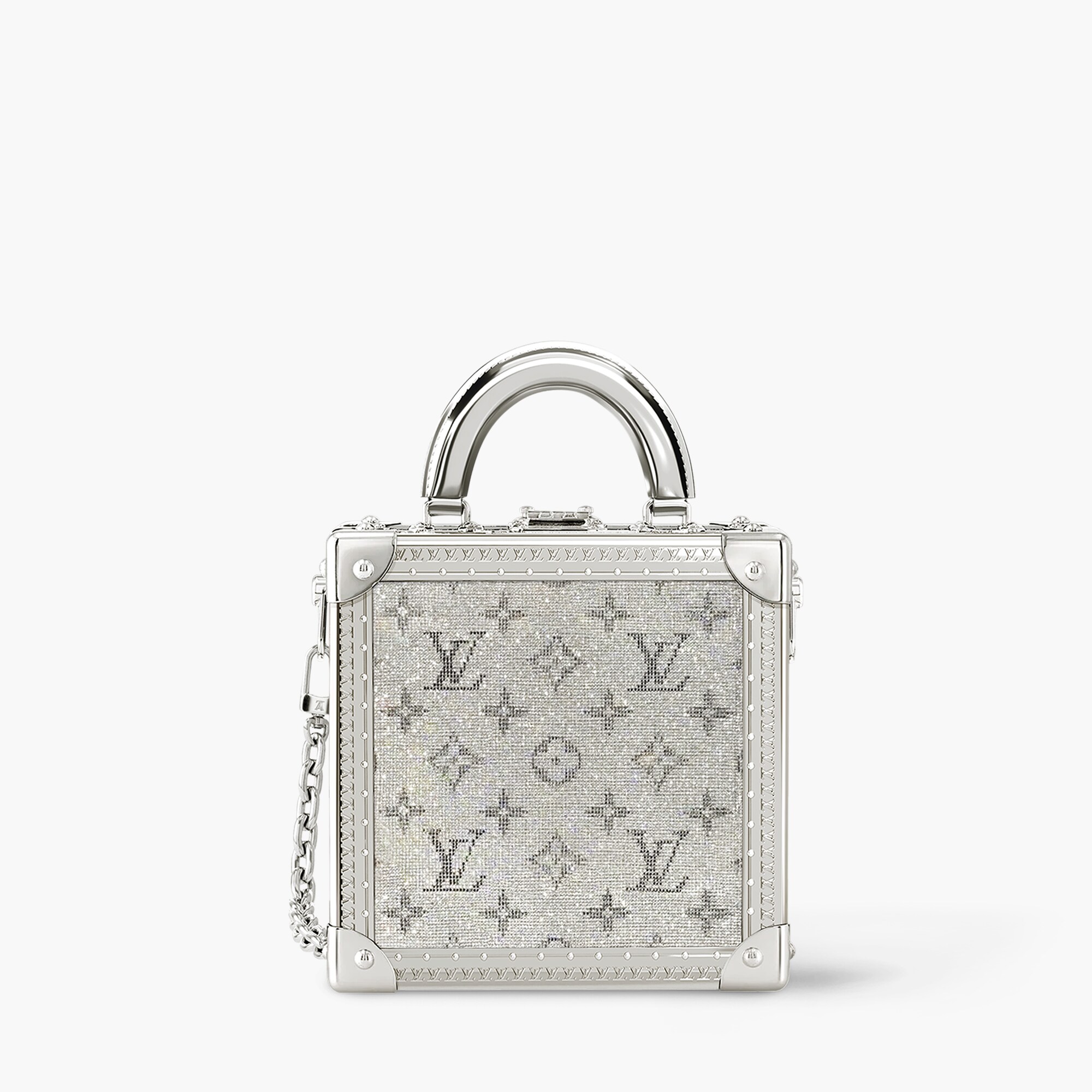 LV Sparkle Mini Square Trunk - Luxury Autres High End White 