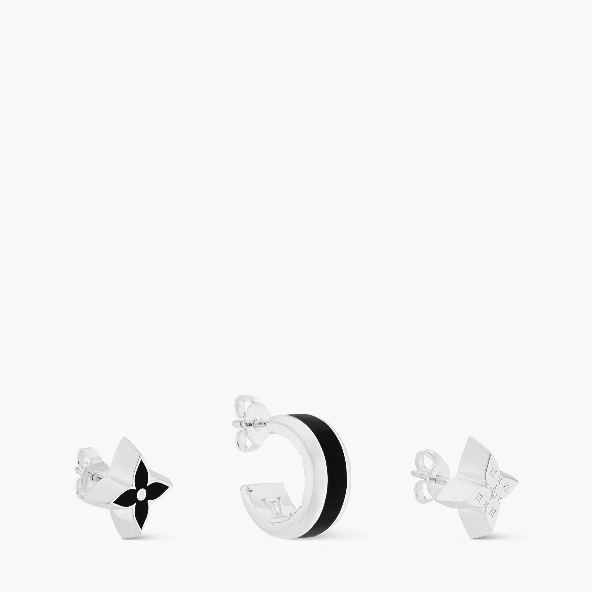 LV Spike Earrings Luxury S00 Silver LOUIS VUITTON