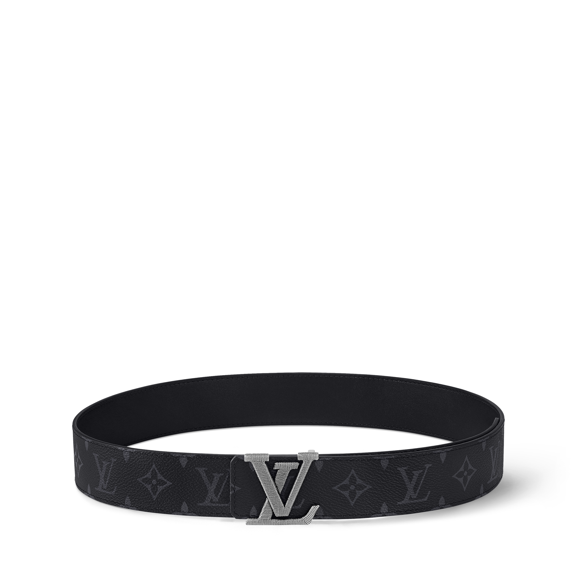 Men - LV Stitch 40MM Reversible Belt Monogram Eclipse Canvas Men Accessories Belts | LOUIS VUITTON (Product zoom)
