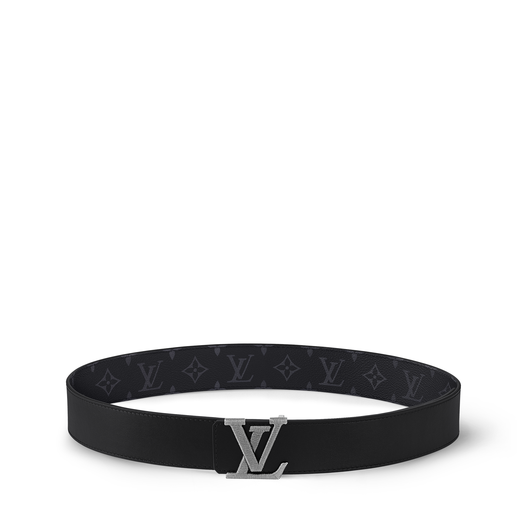 Men - LV Stitch 40MM Reversible Belt Monogram Eclipse Canvas Men Accessories Belts | LOUIS VUITTON (Product zoom)