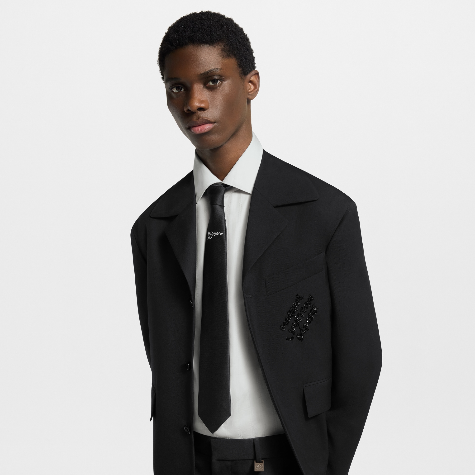 Men - LV Vers Tie S00 Men Accessories Ties and Pocket Squares | LOUIS VUITTON (Product zoom)