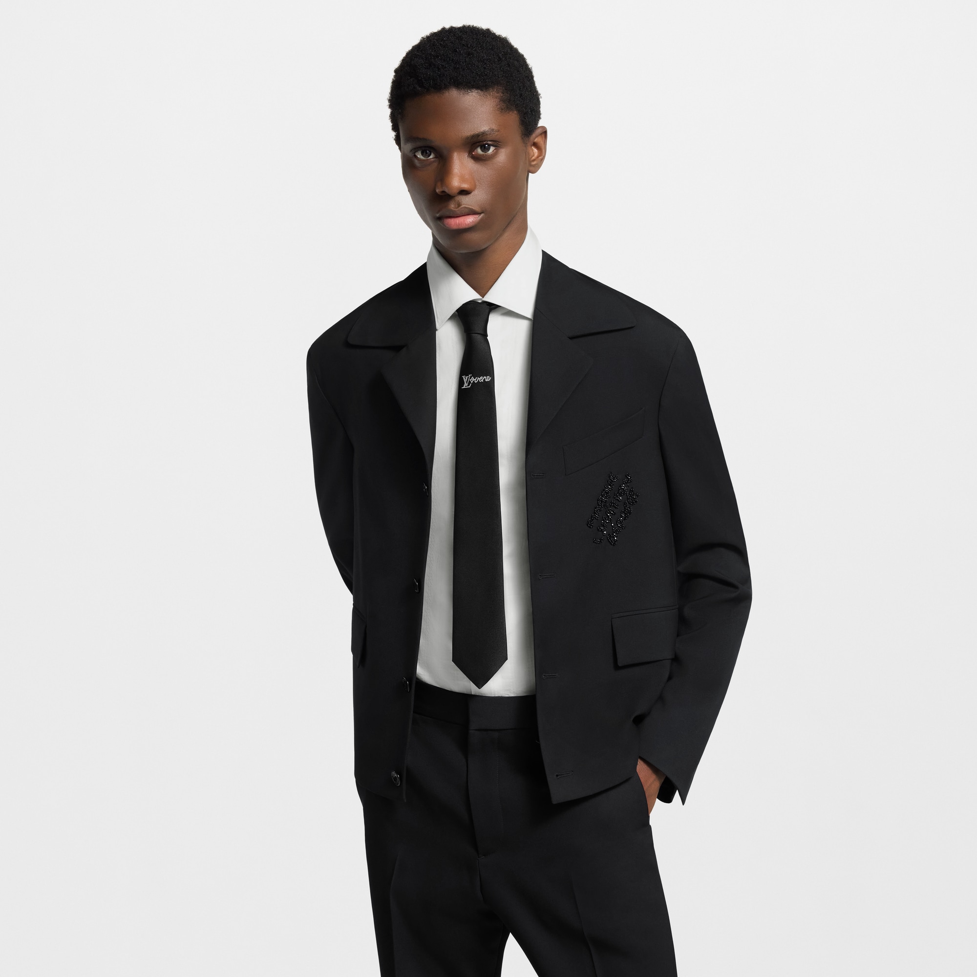 Men - LV Vers Tie S00 Men Accessories Ties and Pocket Squares | LOUIS VUITTON (Product zoom)