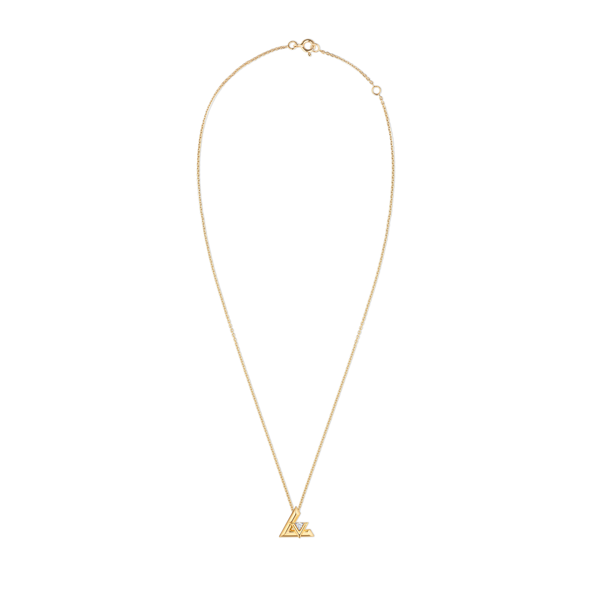 Jewellery - LV Volt One Small Pendant, Yellow Gold And Diamond  Jewellery Categories All Fine Jewellery | LOUIS VUITTON (Product zoom)