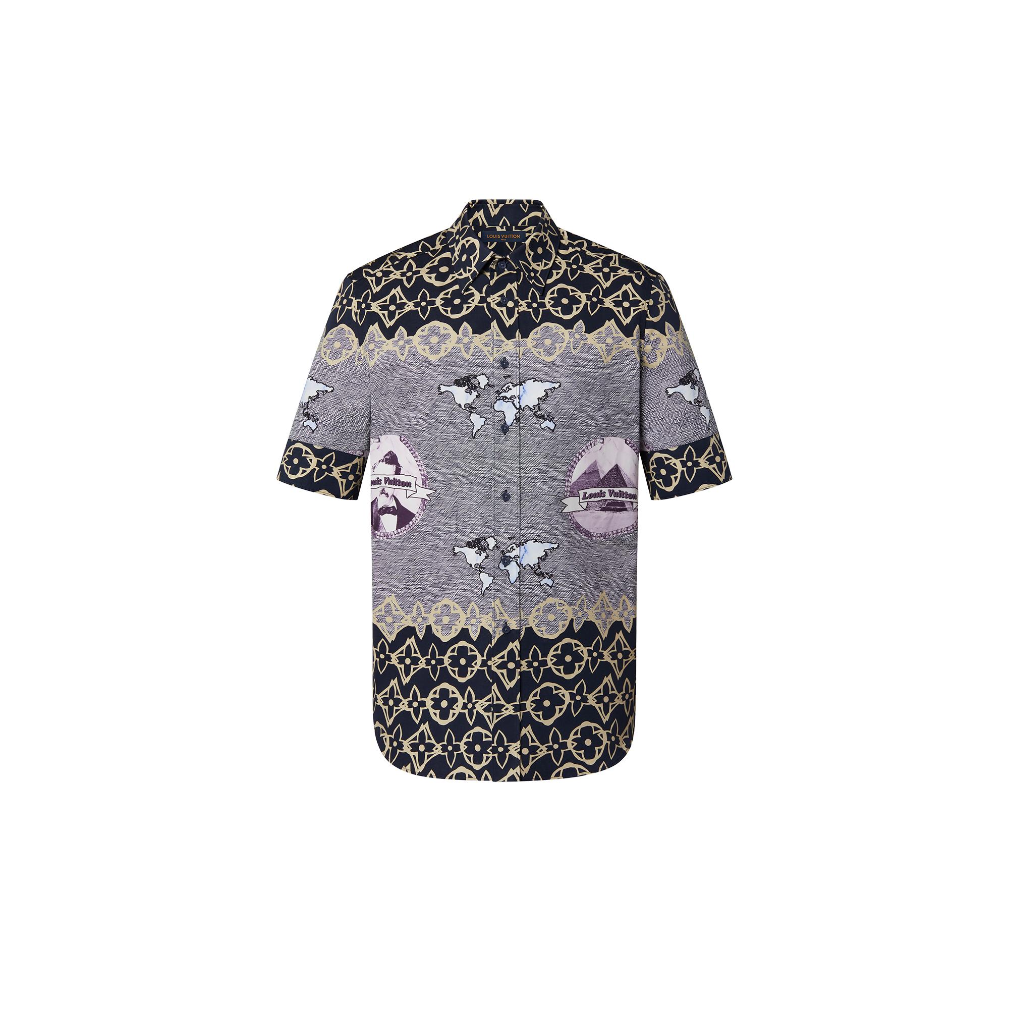 louis vuitton silk button up