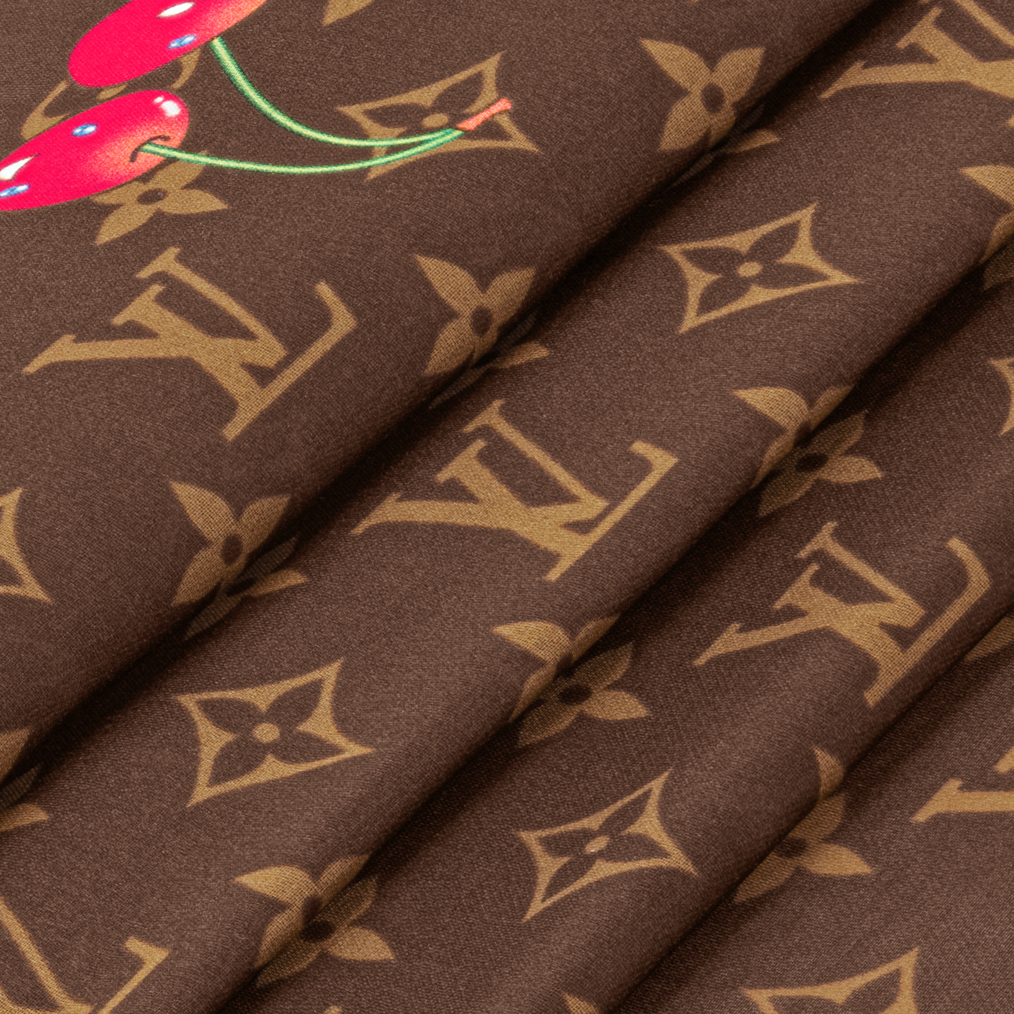 Women - LV x TM Monogram Cerise Square 55 S00 Women Accessories Silk Squares and Bandeaux | LOUIS VUITTON (Product zoom)