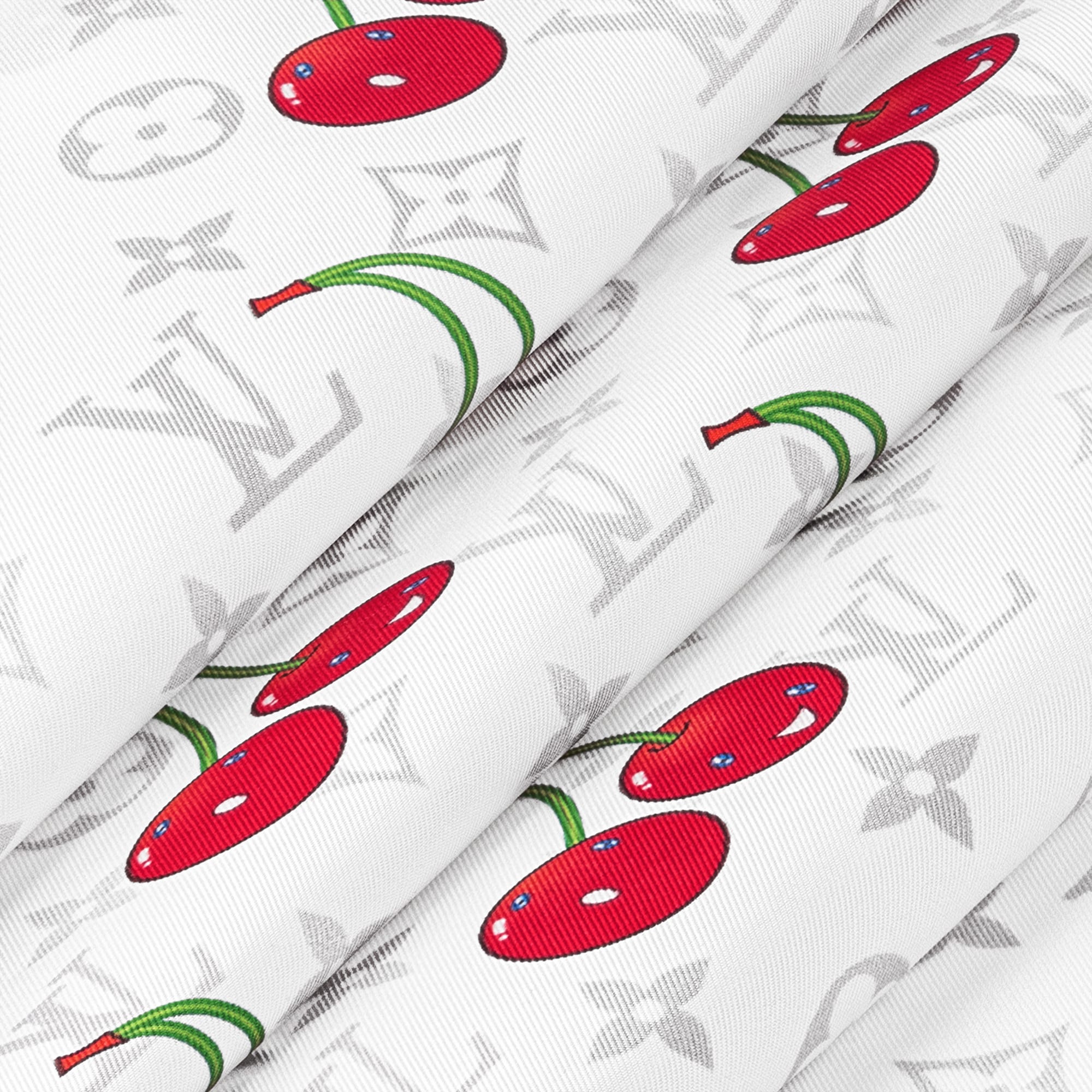 Women - LV x TM Monogram Cerise Square 90 S00 Women Accessories Silk Squares and Bandeaux | LOUIS VUITTON (Product zoom)