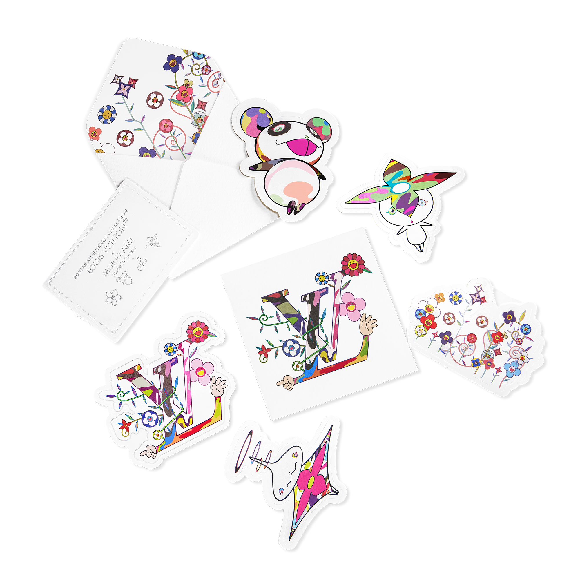 LV x TM Monogram Multicoloured MM Jane Notebook - Luxury White