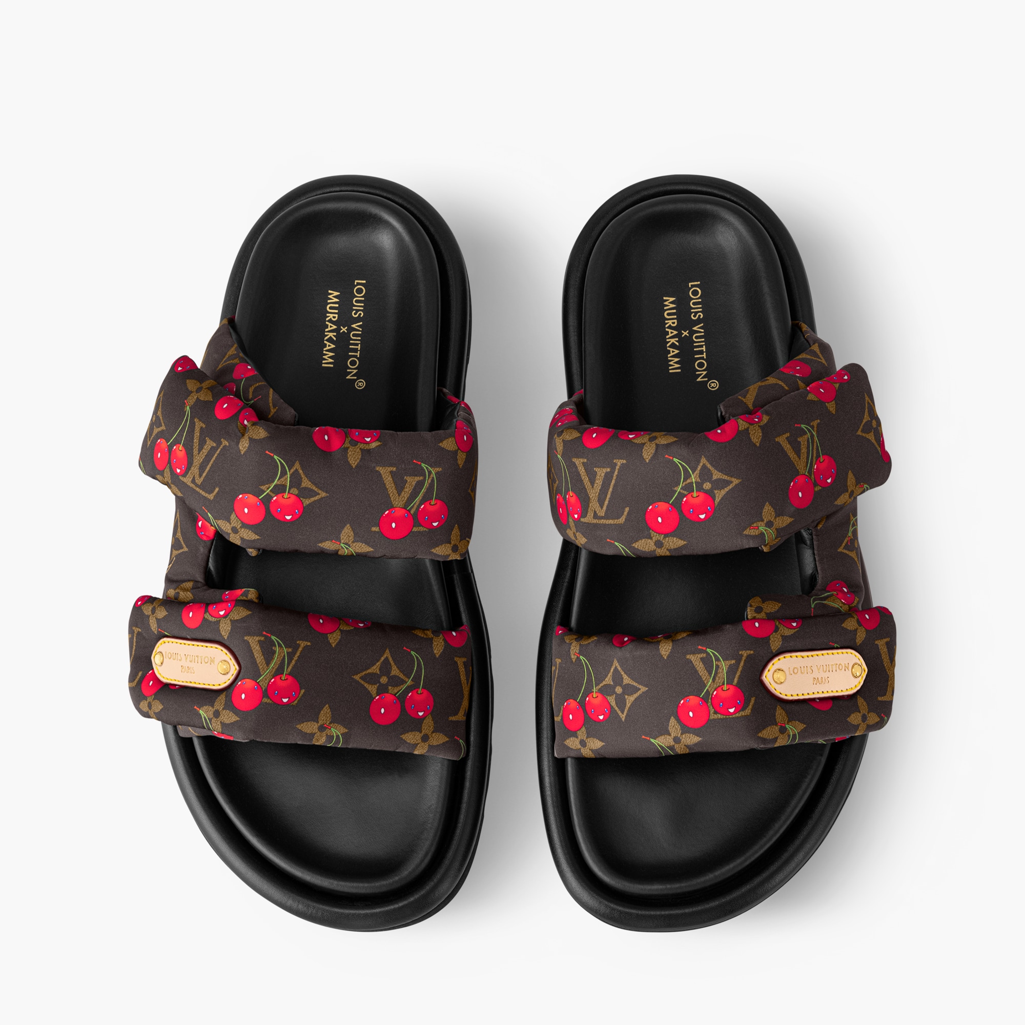 LV x TM Pool Pillow Flat Comfort Mules Luxury Brown LOUIS VUITTON