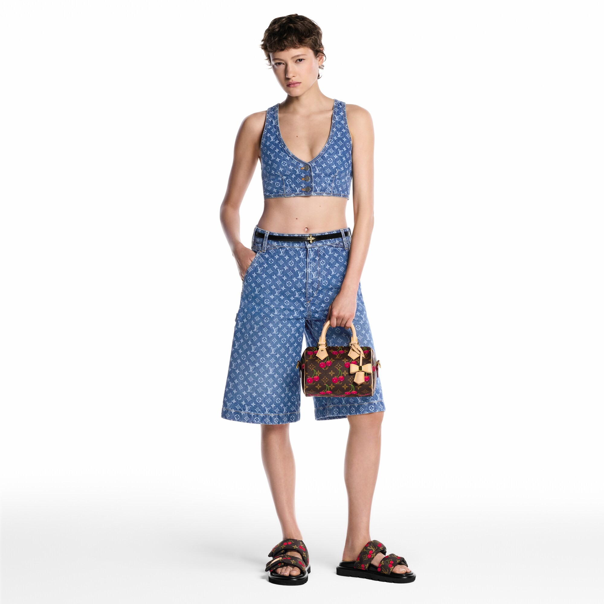 Women - LV x TM Pool Pillow Flat Comfort Mules  Women Shoes Mules and Slides | LOUIS VUITTON (Product zoom)