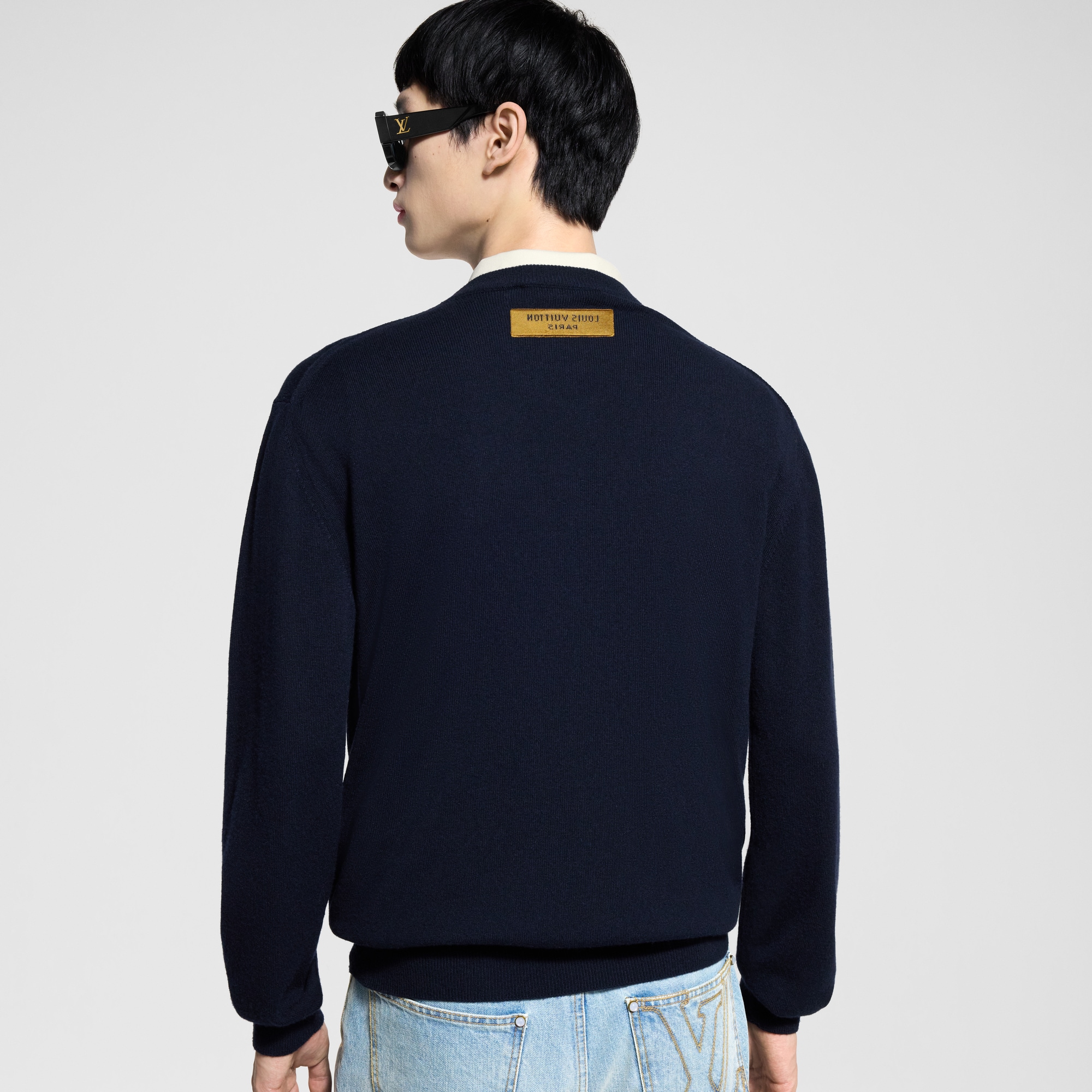 Men - LVSE LV Embossed Crewneck  Men Ready-to-Wear All Ready-to-Wear | LOUIS VUITTON (Product zoom)