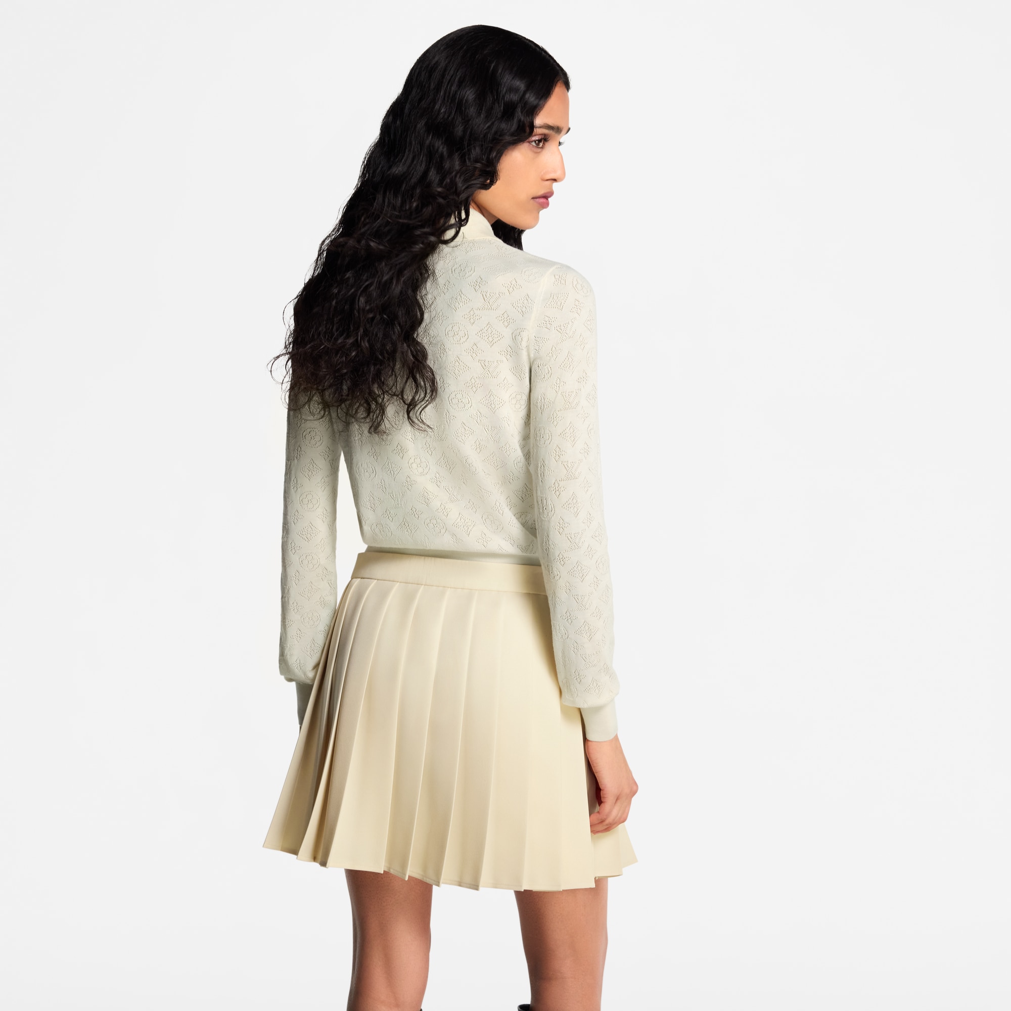 Women - Mahina Long-Sleeved Polo Top  Women Ready-to-Wear Tops | LOUIS VUITTON (Product zoom)