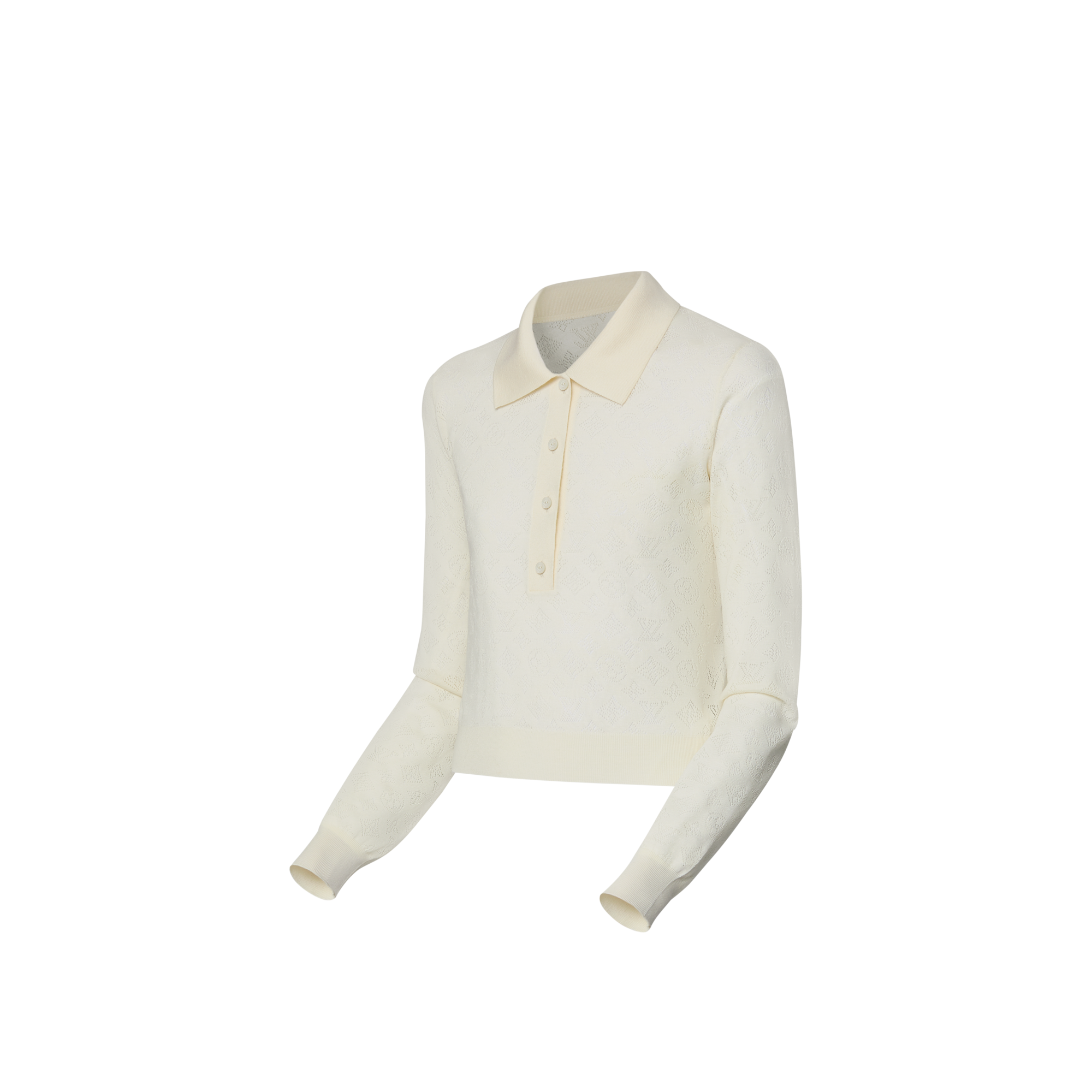 Women - Mahina Long-Sleeved Polo Top  Women Ready-to-Wear Tops | LOUIS VUITTON (Product zoom)